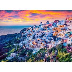 PUZZLE Santorini Island Puzzle 1000 Pieces Greece Aegean 