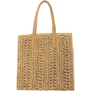 SAC À MAIN Sac Tissé Rond En Paille - Sac De Plage Été Grande Taille Femme Voyage Boho Sac Paille[Z3692]