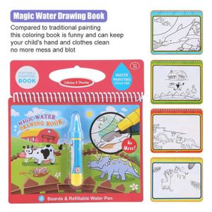 Sipobuy Livre de Dessin Magique de l'eau Coloriage de l'eau Livre de  griffonnage avec Un Stylo Magique Panneau de Peinture pour Enfants  Education