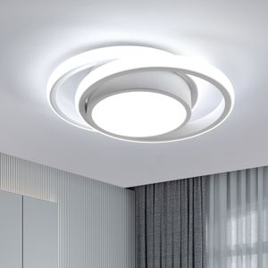 PLAFONNIER Plafonnier LED Moderne 32W 6500K Lampe de Plafond Blanc pour Chambre Salon Couloir Cuisine - Taille: 27*22*6 cm