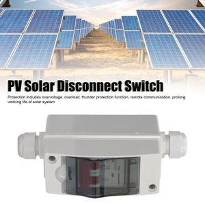 KIT PHOTOVOLTAIQUE minifinker Commutateur d'isolement CC photovoltaïque Interrupteur de déconnexion solaire PV | Isolateur de electronique capteur