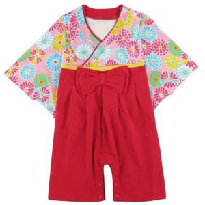 Ensemble de vêtements Barboteuses Bébé Fille Nouveau Né Kimono Costume Grenouillère Enfant Hiver Ensemble Manches Longues