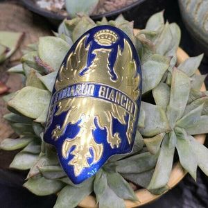 DÉCORATION DE VÉLO Blue Bianchi -Badges de tête en alliage métallique
