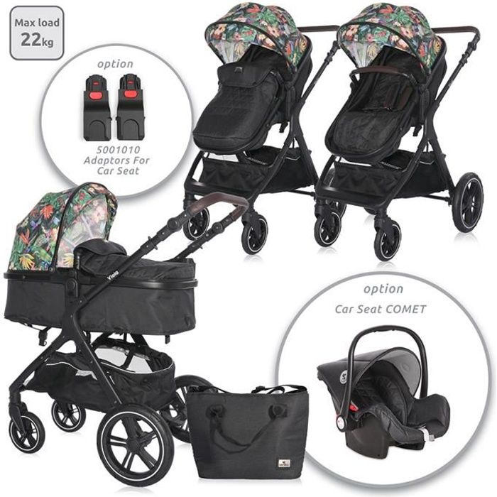 CHICCO Poussette combinée 3 en 1 TRIO STYLEGO UP Jet black - Cdiscount  Puériculture & Eveil bébé