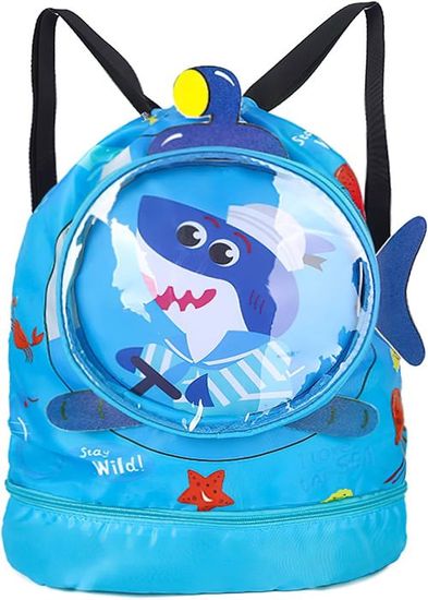 Sac à Dos De Plage Enfant Rayson – PVC Imperméable, 42x28x10 Cm, Bandoulière Réglable, Pour Natation, Sport Et Voyage, Motif Cartoon