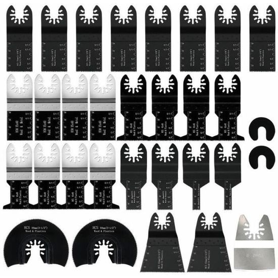 Lames de scie oscillantes pour bois, métal et cloison sèche Mastercraft, polyvalentes, universelles, 3 1/8 po, paq. 2 | Canadian Tire Lames de scie oscillantes pour bois, métal et cloison sèche Mastercraft, polyvalentes, universelles, 3 1/8 po, paq. 2 | Canadian Tire