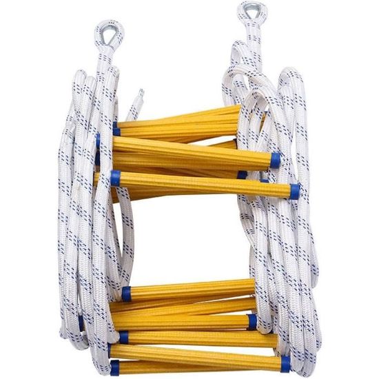 Échelle De Secours En Corde 5m Ignifuge - Évacuation Urgence Maison 2-3 Étages