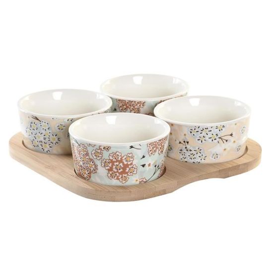 Grand Plateau apéritif rouge & blanc Tupperware - Arts de la table