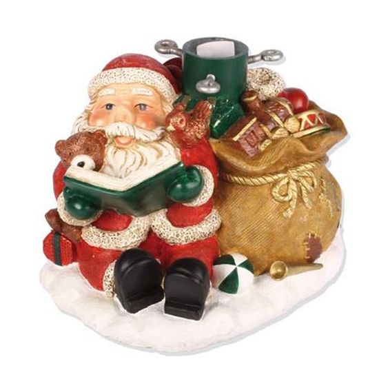 Pied de sapin Père noël et hotte - Résine - Rou… - Cdiscount Maison