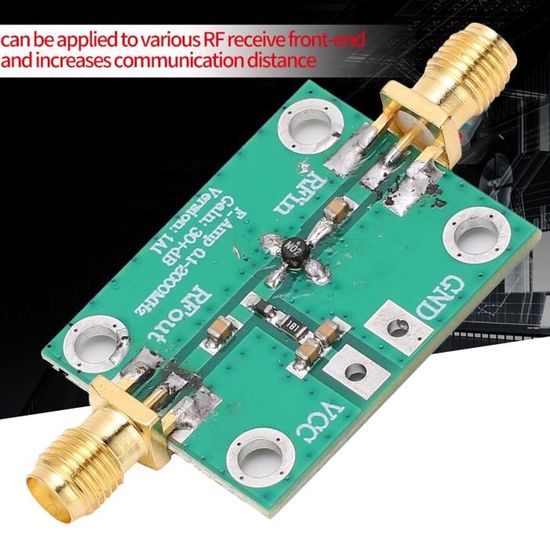 Module Amplificateur RF Bas Bruit - Gain Large Bande - Petit Format Neuf