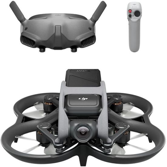 Drone DJI Avata Pro-View Combo - Caméra 4K 50ips et 60ips - Casque FPV Google 2 - Noir