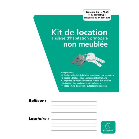 Contrat De Location A Usage D 39 Habitation Non Meublee