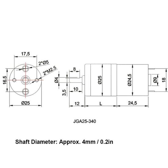 Moteur Réducteur CC 12V Docteur Moteur - Haute Torsion 1200RPM Pour Applications Industrielles