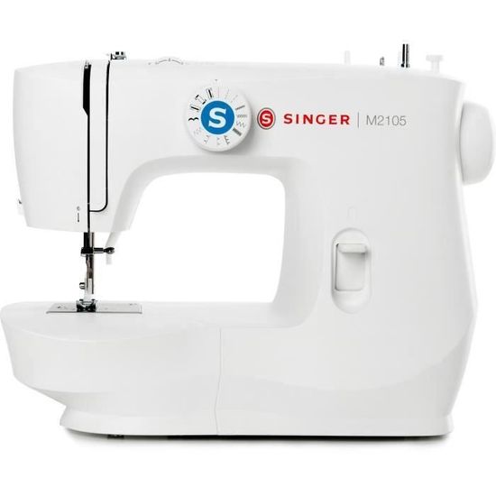 Machine à coudre Singer M2105 - 13 points - Blanc - Décoratifs - Simplifié - Molette