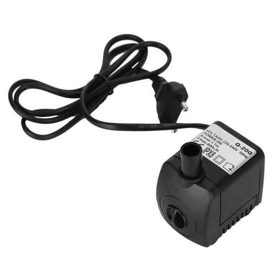Pompe à Eau Submersible 25W - 1500L/H, Hauteur 2m, Pour Aquarium, étang, Fontaine - 5