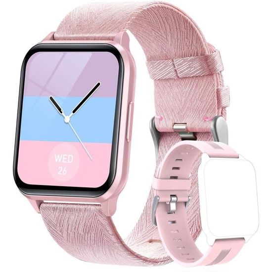 Blackview Montre Connectée Homme Appel Bluetooth 1.85'' Smartwatch Sport Avec SpO2/Étanche/Sommeil/Calorie/100+ Modes Sportif/IP68 - Téléphonie