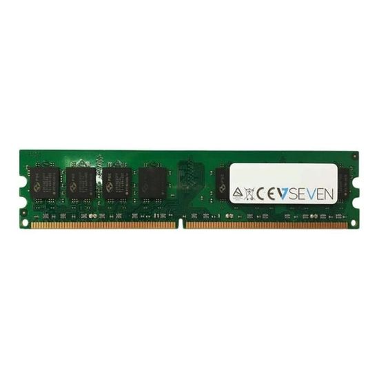 V7 Module de RAM pour Ordinateur de bureau - 2 Go - DDR2-667/PC2-5300 DDR2 SDRAM - CL5 - 1,80 V - Non-ECC - Non Bufferisé