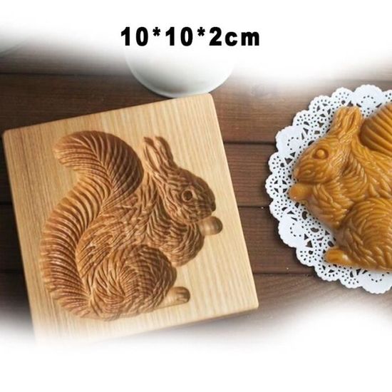 Moules à Biscuits Bois 3D Glands Et Feuilles - Tampons Gaufrage Pour Noël, Cuisine DIY, Outil Pâtisserie