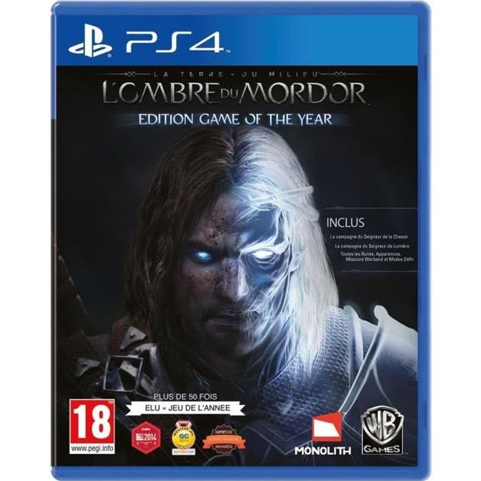 La Terre du Milieu : L'Ombre du Mordor Edition Game of the Year Jeu PS4