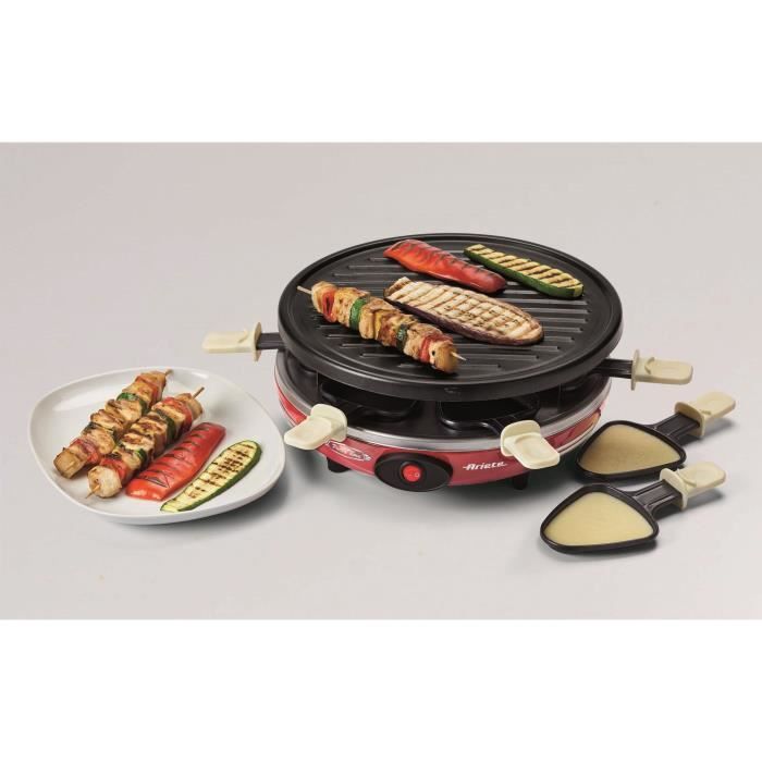 ARIETE 795 Appareil à raclette 6 personnes - Rouge