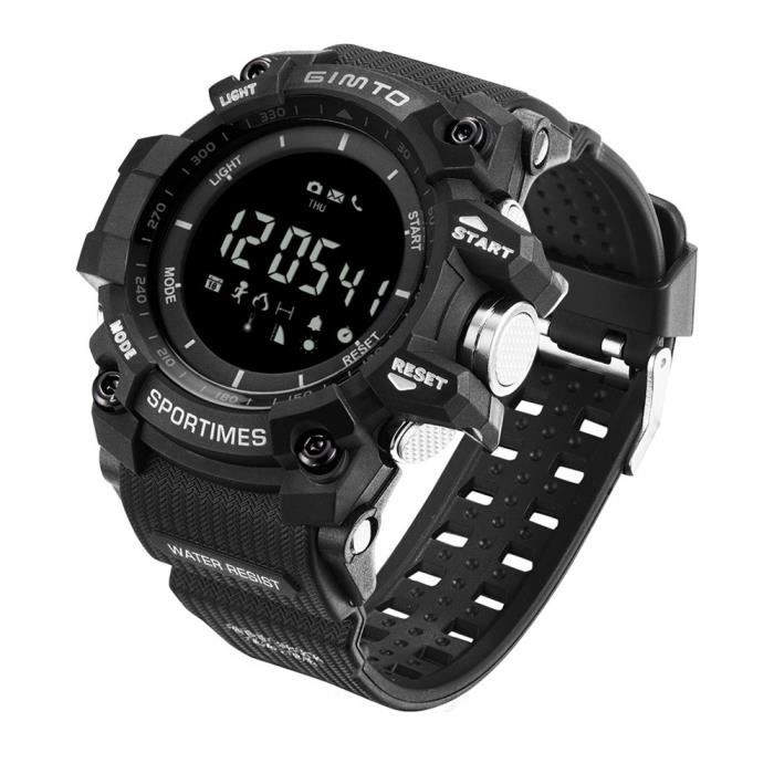 Montres Hommes Sports smart Étape Watch santé d'escalade extérieure Boussole Altitude Barométrique imperméable montres