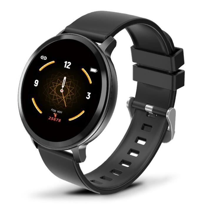 Montre intelligente femmes étanche Fitness Tracker fréquence cardiaque moniteur de pression artérielle podomètre Sp - Black - WL8899