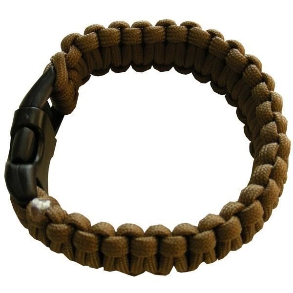 Bracelet Paracord vert Bushcraft