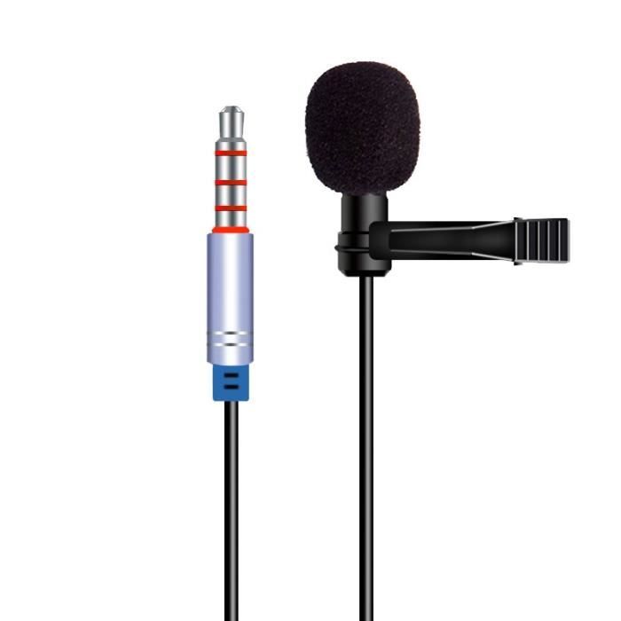 Casque audio - Microphone,Microphone professionnel micro Audio vidéo enregistrement micro pour téléphones - Type In Line 4 Pole #A