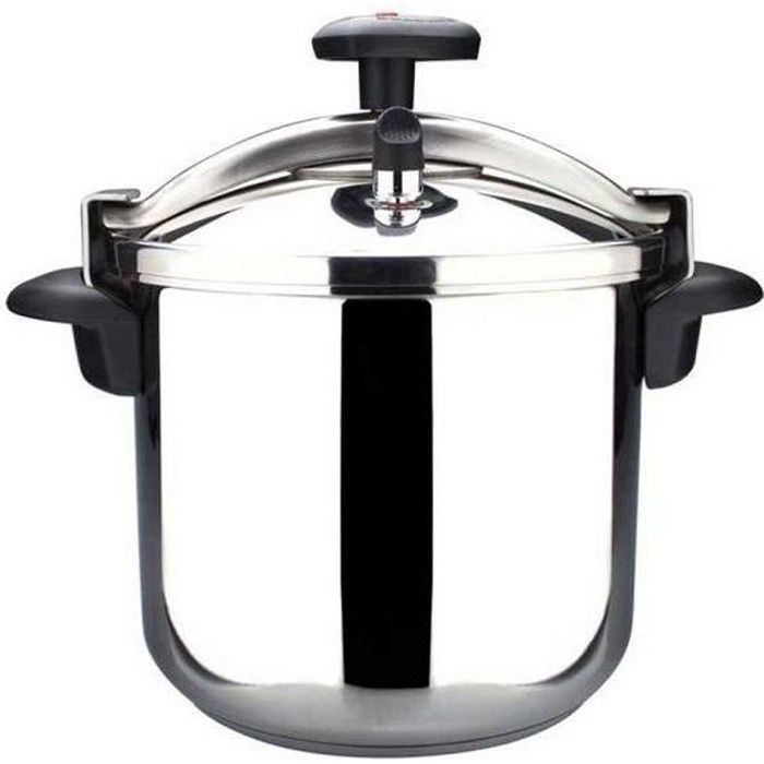 Cocotte Minute XL en acier inoxydable, Anses en bakélite thérmorésistant, 12 Litres