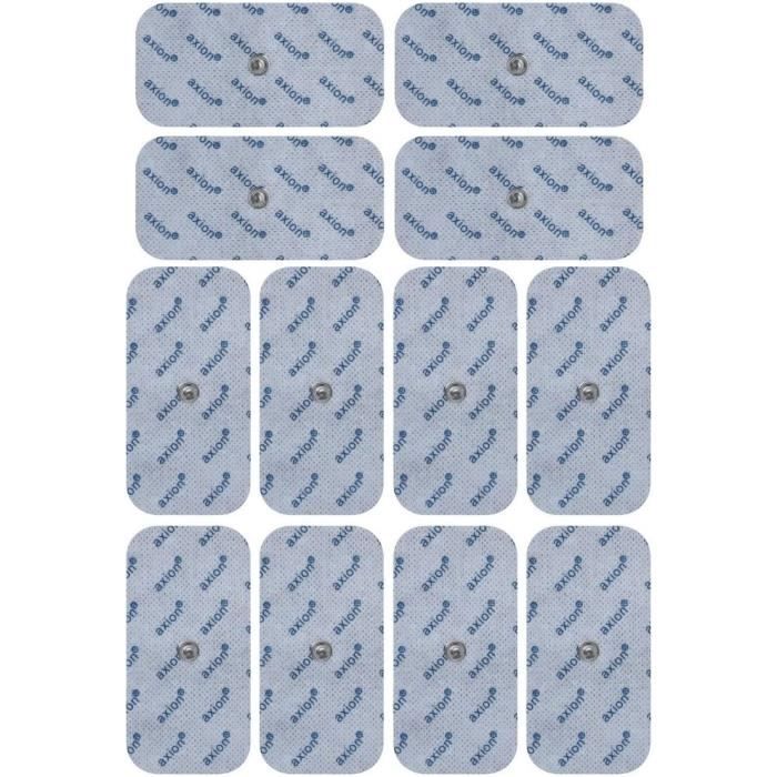 Lot de 12 électrodes compatibles avec électrostimulateur EMS et TENS SANITAS (tel que: SEM 40-41-42-43-44-50) BEURER