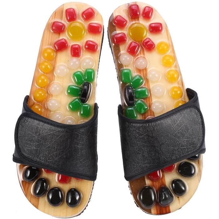 Accessoires de massage manuel Sandales de massage, massage chaussons pour homme et femme ergonomique d'acupression pavés 178970