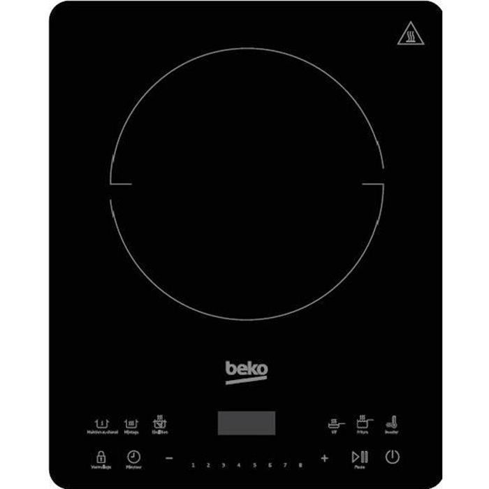 Beko HPI214B, Dessus de table, Plaque avec zone à induction, Noir, 2000 W, Rond, 20 cm