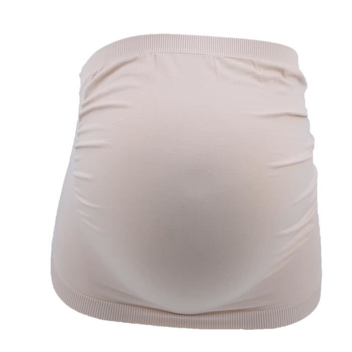 Ceinture de maternité Ceinture de soutien de grossesse abdominale respirante Ceinture de soutien de souple (couleur de peau M)-XIC