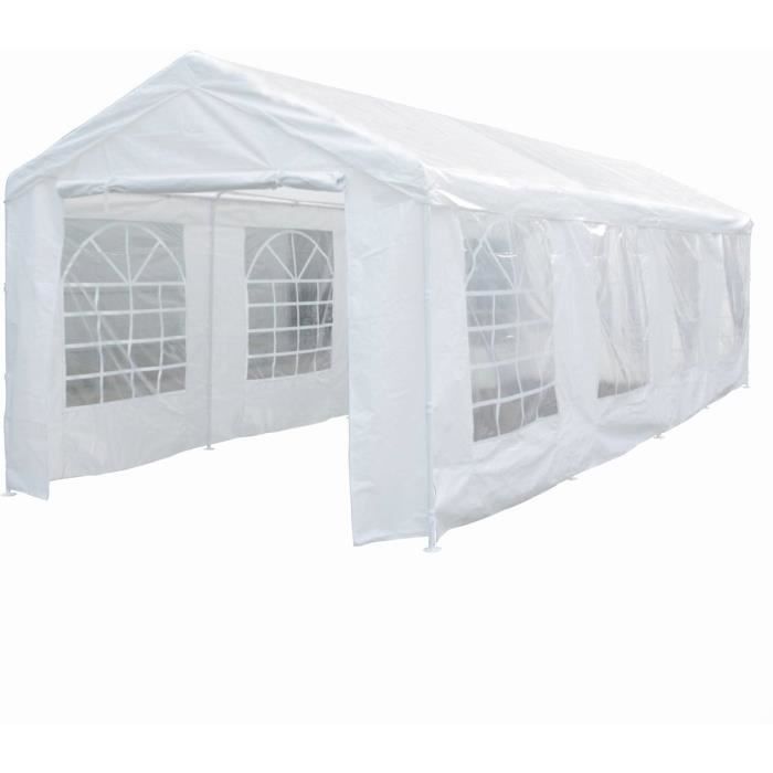 Tente de réception -Celia- en polyéthylène - 25.81 m² - 890 x 290 x 270/200 cm
