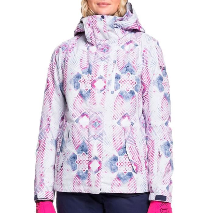 Veste de ski Blanc/Violet Femme Roxy Jetty