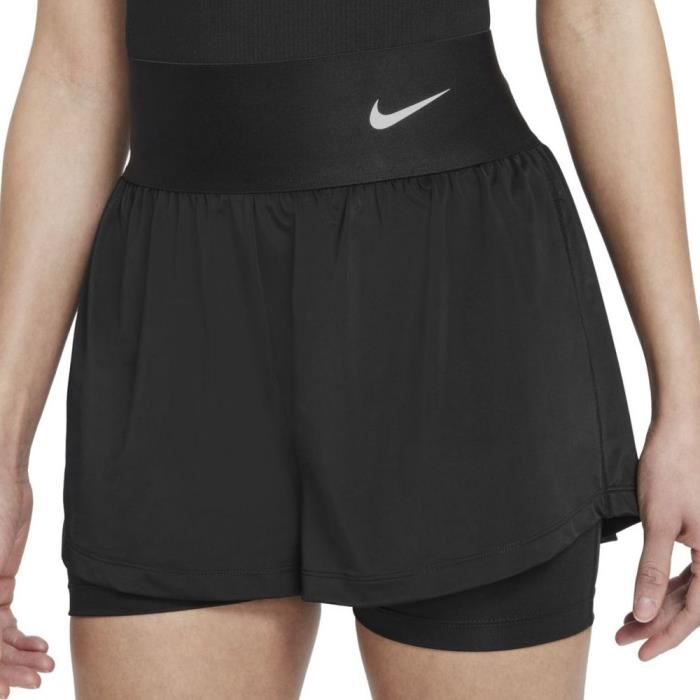 Short de Tennis Noir Femme Nike