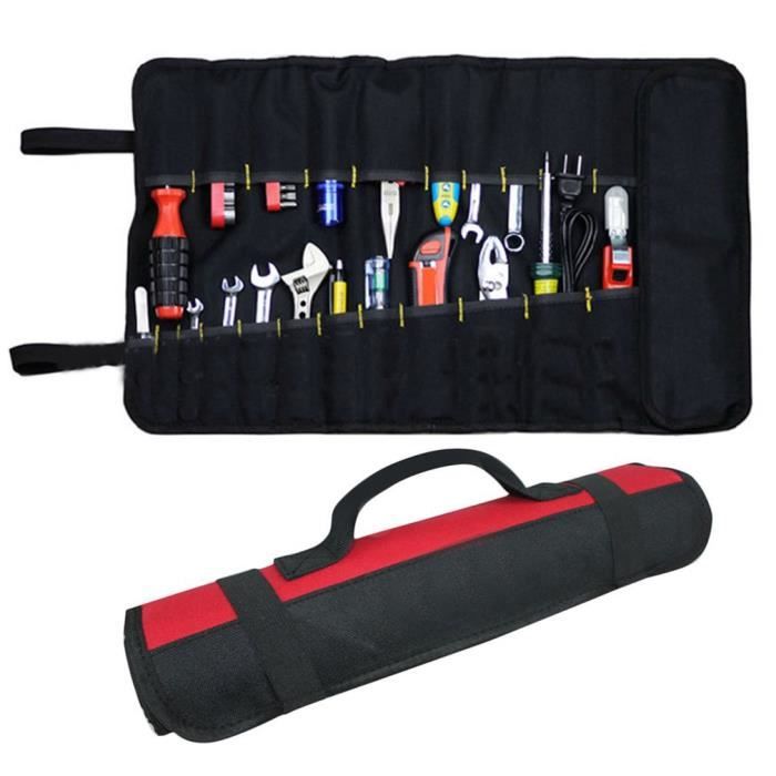 Sac à outils portable en Tissu Oxford épaississant rouge 58 * 35cm