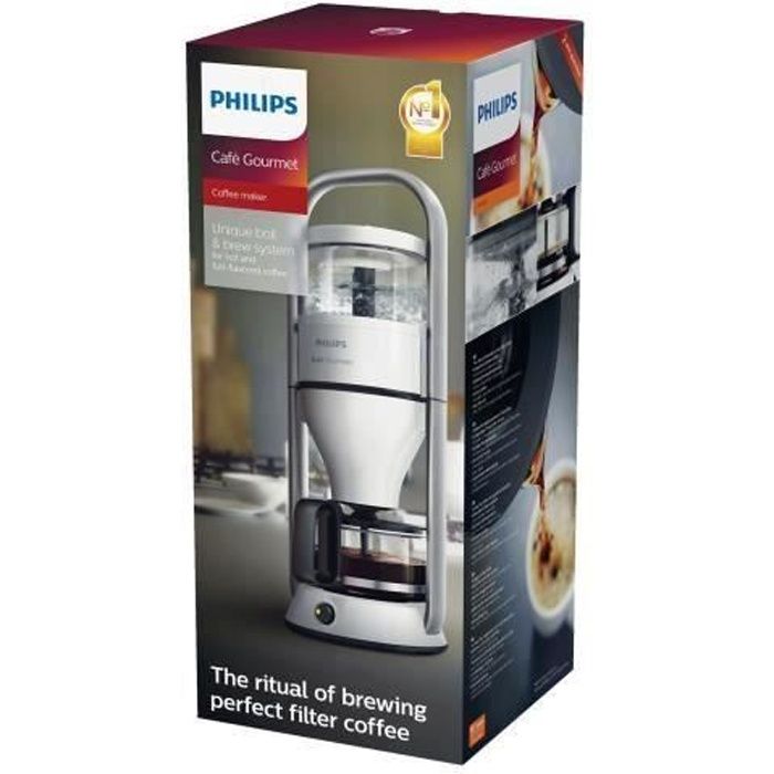 Philips Cafe Gourmet HD5408 Cafetière 12 tasses blanc