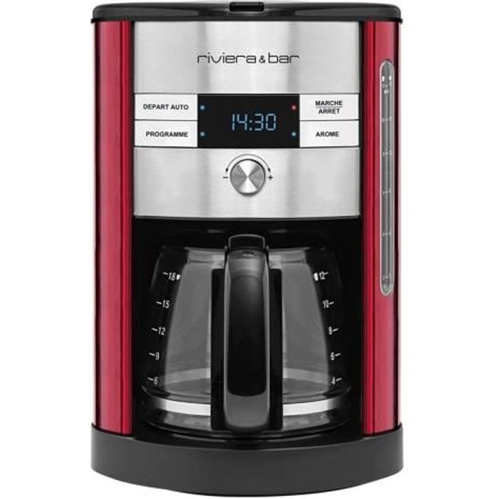 Riviera & Bar CF547A - Cafetière - 18 tasses - rubis