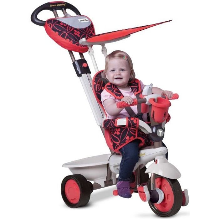 smarTrike Dream 4-en-1 bébé tricycle évolutif smart trike pour enfant 15+ Mois - Rouge