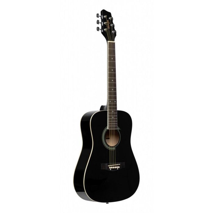 Stagg SA20D 3/4 BK - Guitare acoustique dreadnought 3/4 noire