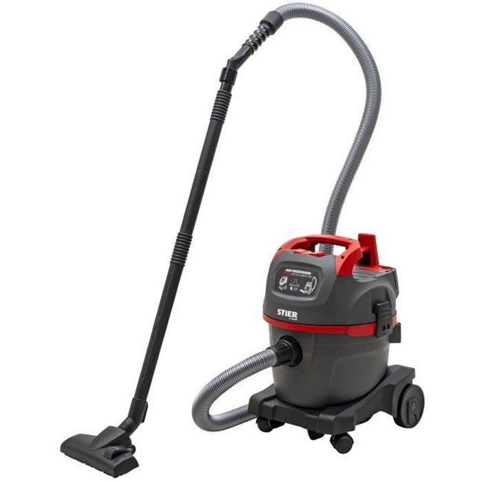 STIER Aspirateur eau-poussières SNT-20 Premium 1 400 W 20 l 69 l-s 8m aspirateur chantier aspirateur atelier