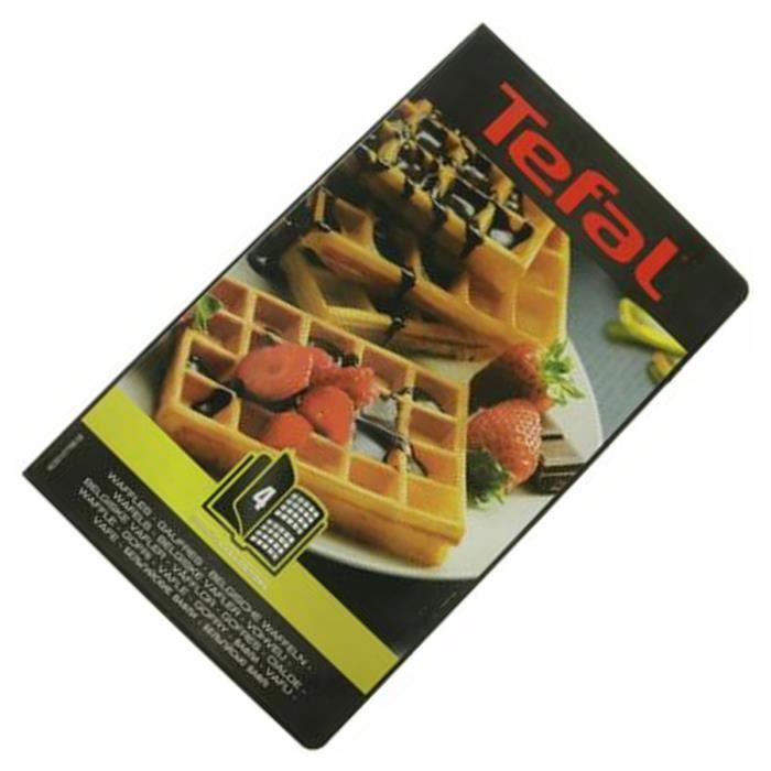 Lot de 2 plaques gaufres - Gaufrier, croque-monsieur - ['TEFAL'] (66372)