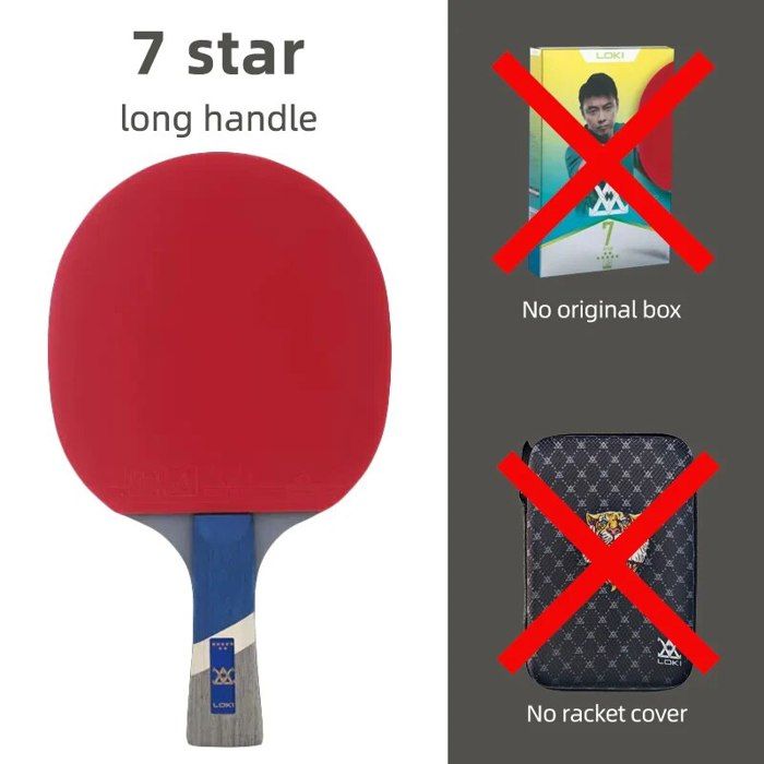 Raquette De Ping-pong En Fibre De Carbone 9 étoiles - Haute élasticité, Manche Long/court, Pour Entraînement