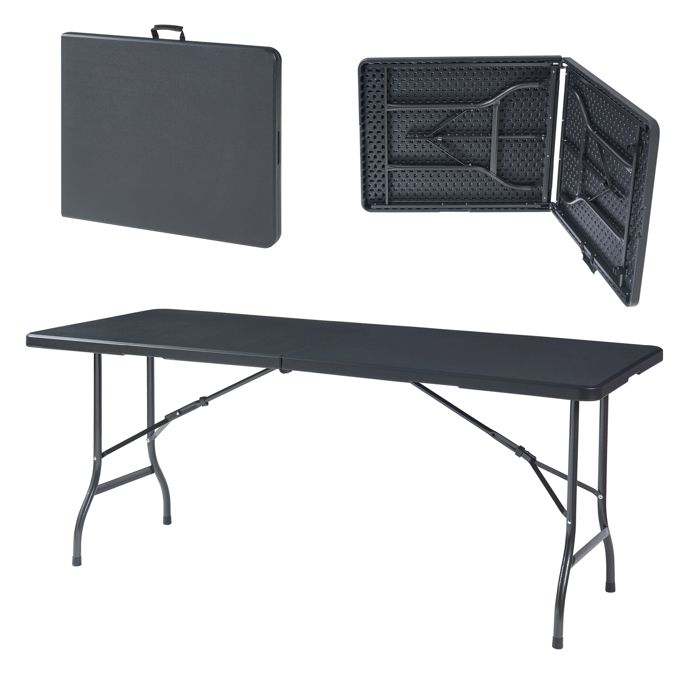 Table pliante Ljusnarsberg avec plateau rectangulaire 180 x 75 x 72 cm noir