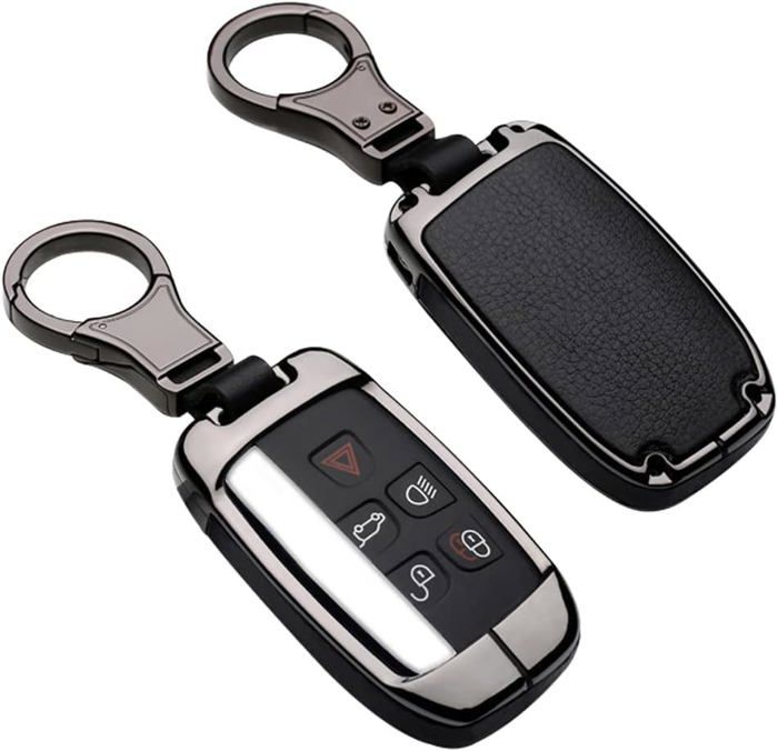 Coque Jaguar 5 Boutons Coque Cuir Clé Land Rover Range Rover Jaguar - Protection 5 Boutons Coque Clé Land Rover