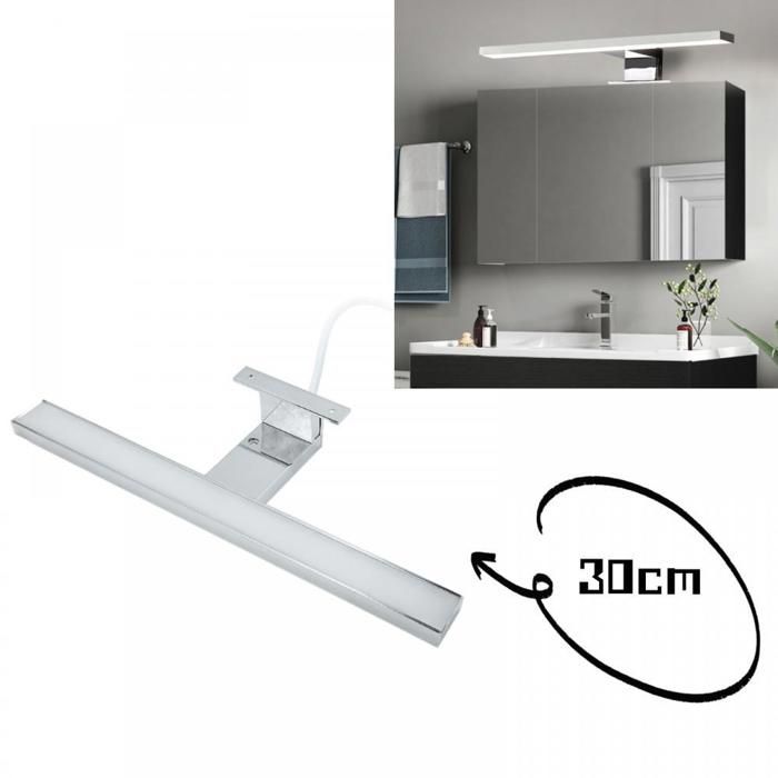 JEOBEST Applique à lumière neutre 4200k lampe LED pour miroir de salle de bain lampe de coiffeuse 30*3*4cm