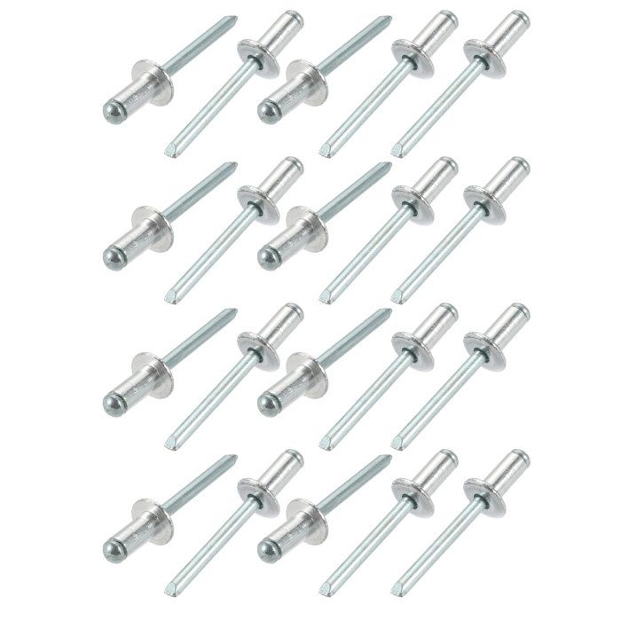 SOURCING MAP 10Pcs 6.4mm X 16mm X 16mm Aluminium Extrémité
