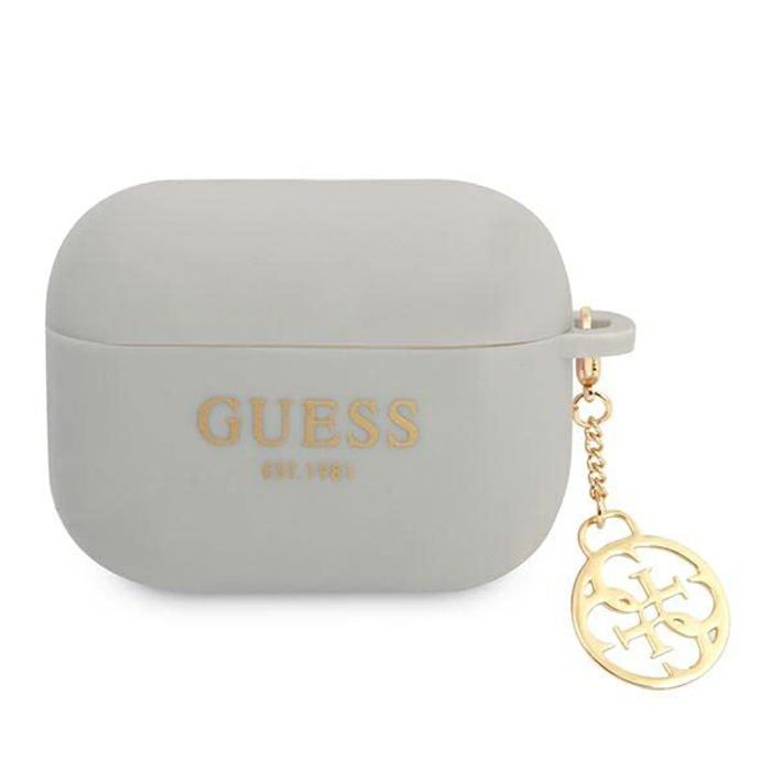 Casque ecouteurs Guess GUAPLSC4EG AirPods Pro cover Silicone Charm 4G Collection