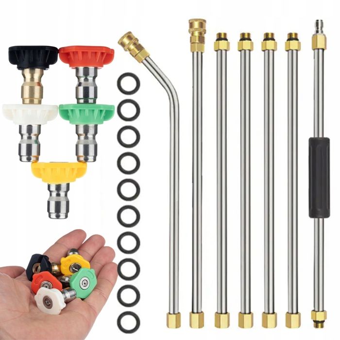 Lance Coudée 90° Pour Nettoyeur Haute Pression - Connexion Rapide, Extension, En Cuivre